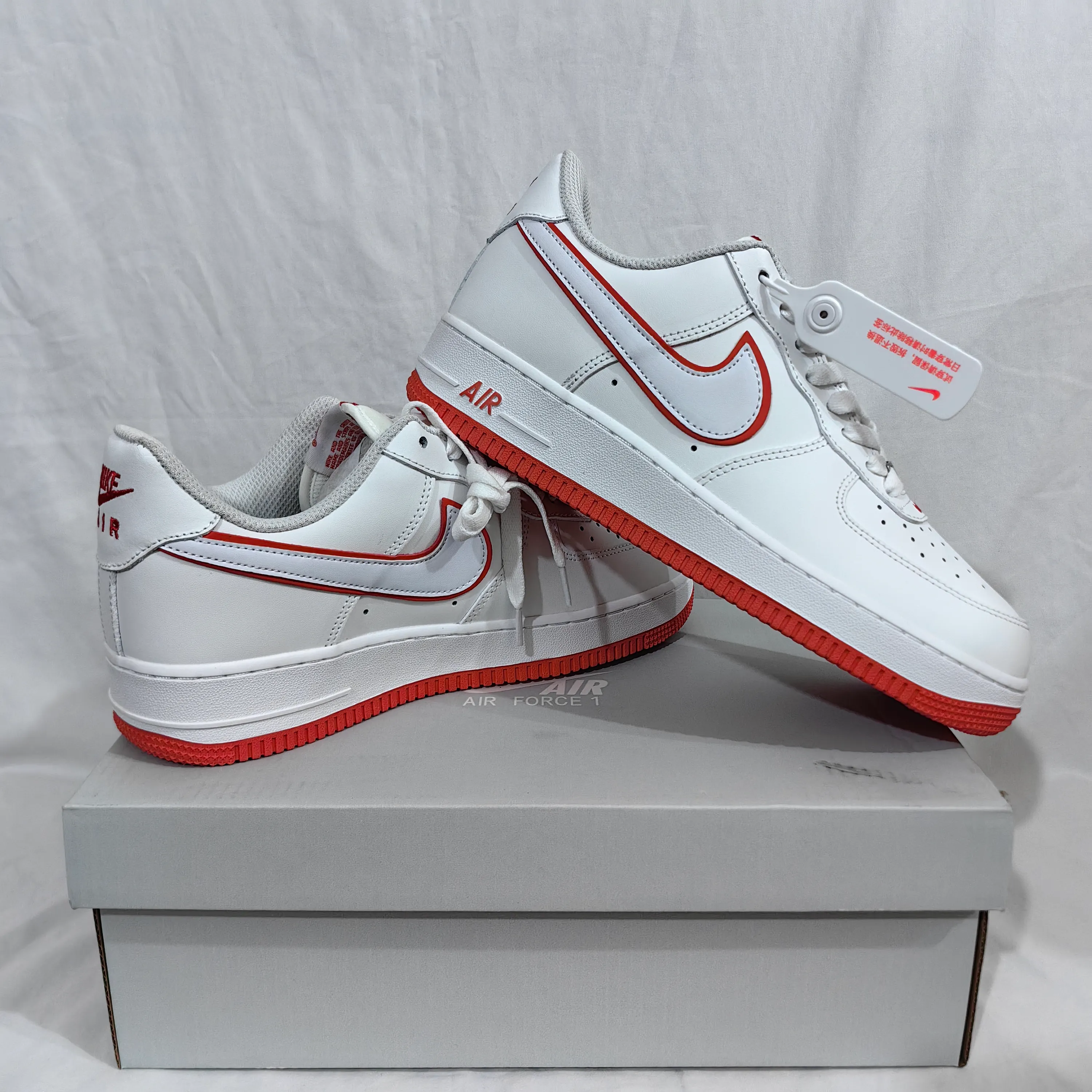 AF 1 Low White Picante Red Shoes Sneakers - nk0003173 - Image 8