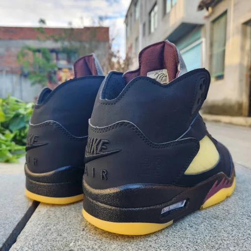 A Ma Maniére x AJ 5 Black/Burgundy Crush - nk0003196 - Image 10