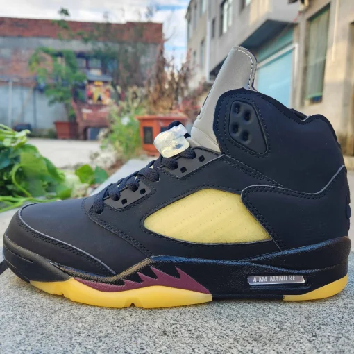 A Ma Maniére x AJ 5 Black/Burgundy Crush - nk0003196 - Image 11