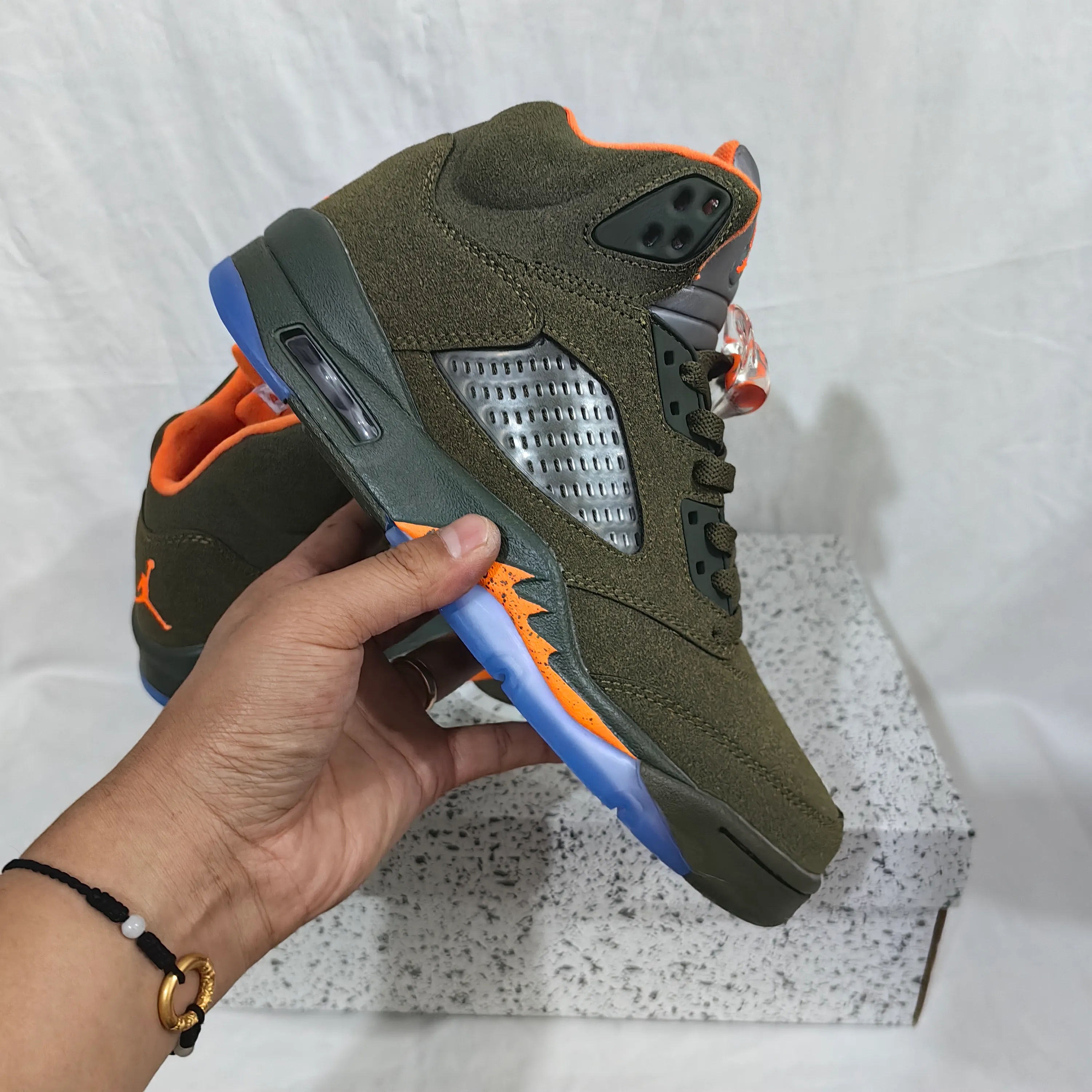 AJ 5 Olive Shoes Sneakers - nk0003202 - Image 5