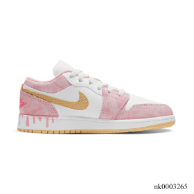 AJ 1 Low Paint Drip Shoes Sneakers - nk0003265