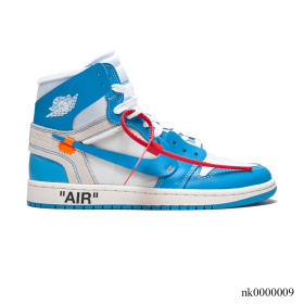 OW x AJ 1 High OG UNC Shoes Sneakers – nk0000009