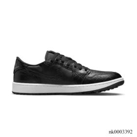 AJ 1 Low Golf Black Crocodile Shoes Sneakers - nk0003392