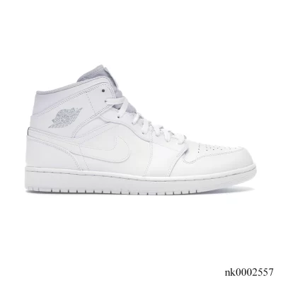 AJ 1 Mid White/Pure Platinum Shoes Sneakers - nk0002557