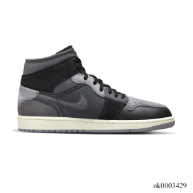 AJ 1 Mid Craft Inside Out Black Shoes Sneakers - nk0003429