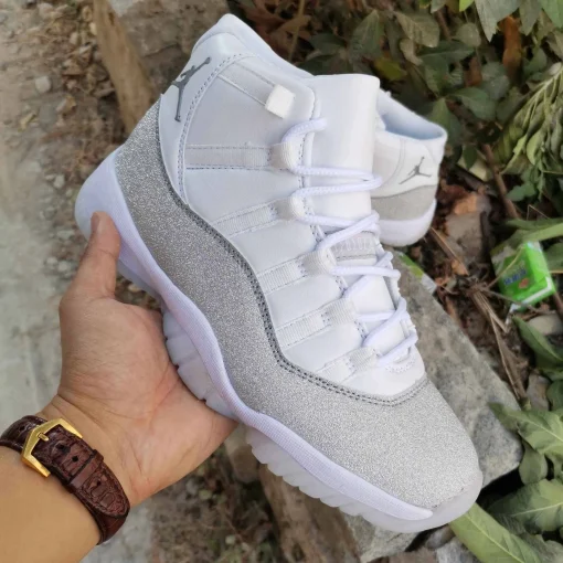 AJ 11 Retro White Metallic Silver (W) Shoes Sneakers - nk0000097 - Image 5