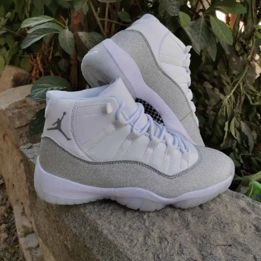 AJ 11 Retro White Metallic Silver (W) Shoes Sneakers - nk0000097 - Image 7