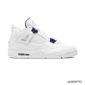 AJ 4 Retro Metallic Purple Shoes Sneakers (Big Size Available) - nk0000702
