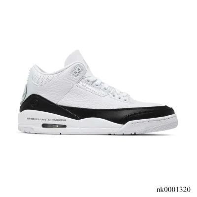 Fragment x AJ 3 White Black Shoes Sneakers - nk0001320