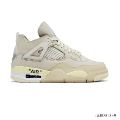 Off-White x AJ 4 Sail Shoes Sneakers - nk0001339