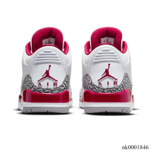 AJ 3 Retro Cardinal Red Shoes Sneakers - nk0001846 - Image 3