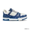 LV Trainer Blue White Shoes Sneakers - l0000123