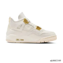 AJ 4 Sail Metallic Gold Shoes Sneakers - nk0003549