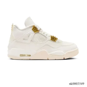 AJ 4 Sail Metallic Gold Shoes Sneakers - nk0003549