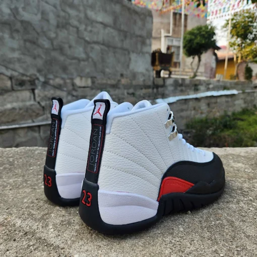 AJ 12 Red Taxi Shoes Sneakers - nk0003556 - Image 5
