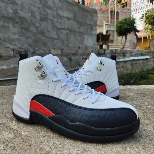AJ 12 Red Taxi Shoes Sneakers - nk0003556 - Image 7