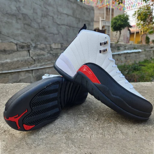 AJ 12 Red Taxi Shoes Sneakers - nk0003556 - Image 8