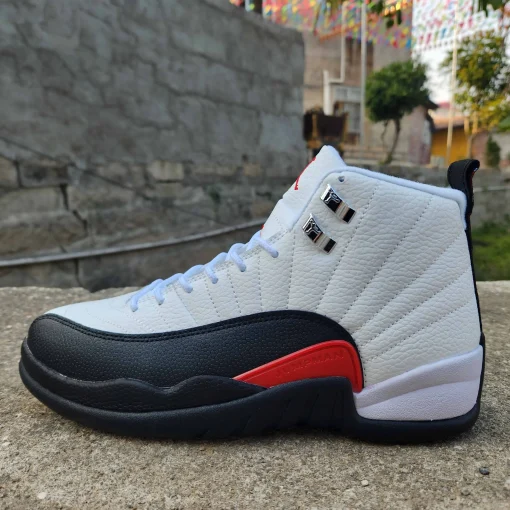 AJ 12 Red Taxi Shoes Sneakers - nk0003556 - Image 9