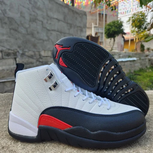 AJ 12 Red Taxi Shoes Sneakers - nk0003556 - Image 10