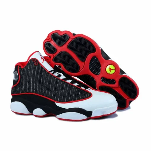 AJ 13 White Black Red Mesh Shoes Sneakers - nk0003595 - Image 4