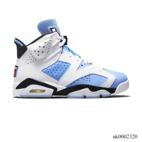 AJ 6 Retro UNC White Shoes Sneakers - nk0002320