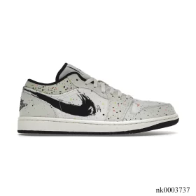 AJ 1 Low Brushstroke Shoes Sneakers - nk0003737
