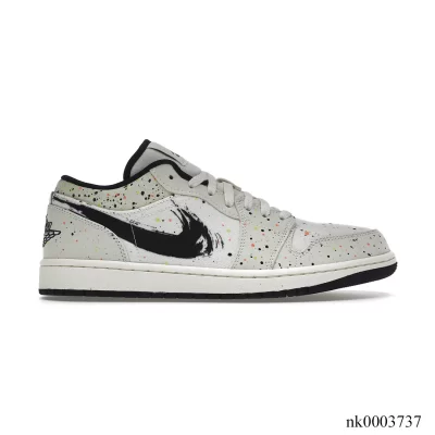 AJ 1 Low Brushstroke Shoes Sneakers - nk0003737