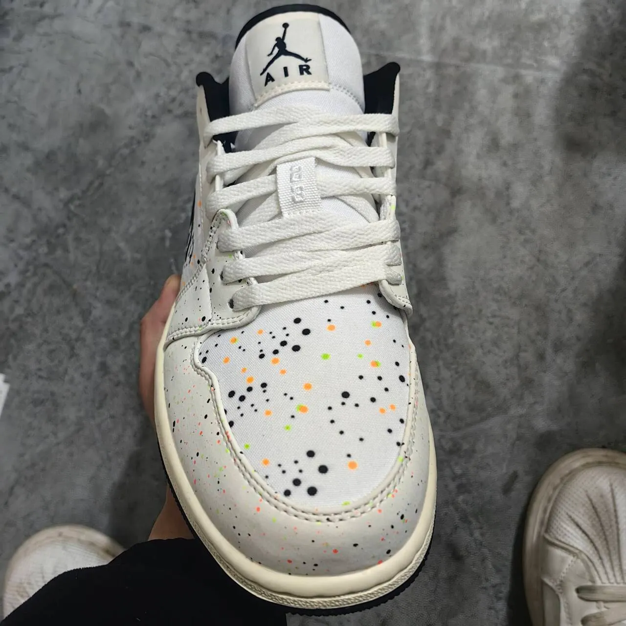 AJ 1 Low Brushstroke Shoes Sneakers - nk0003737 - Image 8