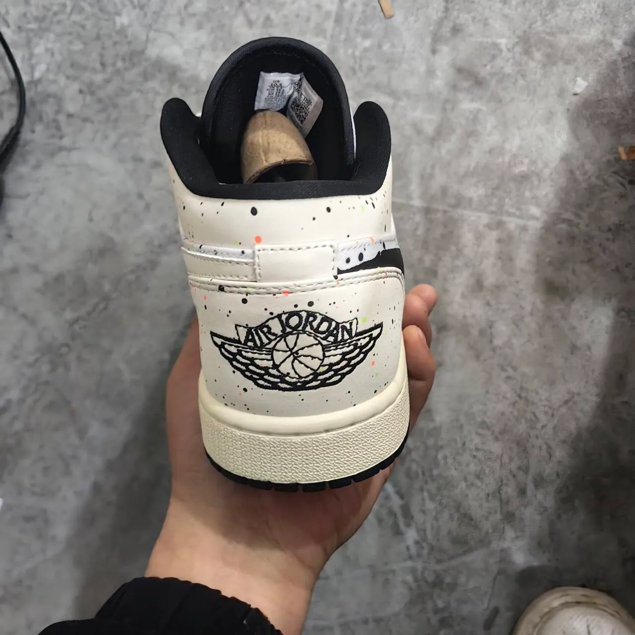 AJ 1 Low Brushstroke Shoes Sneakers - nk0003737 - Image 11