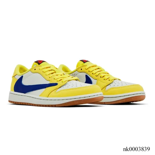 Travis Scott x AJ 1 Low OG Canary/Elkins Shoes Sneakers - nk0003839 - Image 3