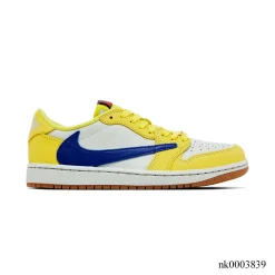 Travis Scott x AJ 1 Low OG Canary/Elkins Shoes Sneakers - nk0003839