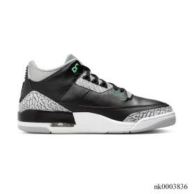 AJ 3 Green Glow Shoes Sneakers - nk0003836