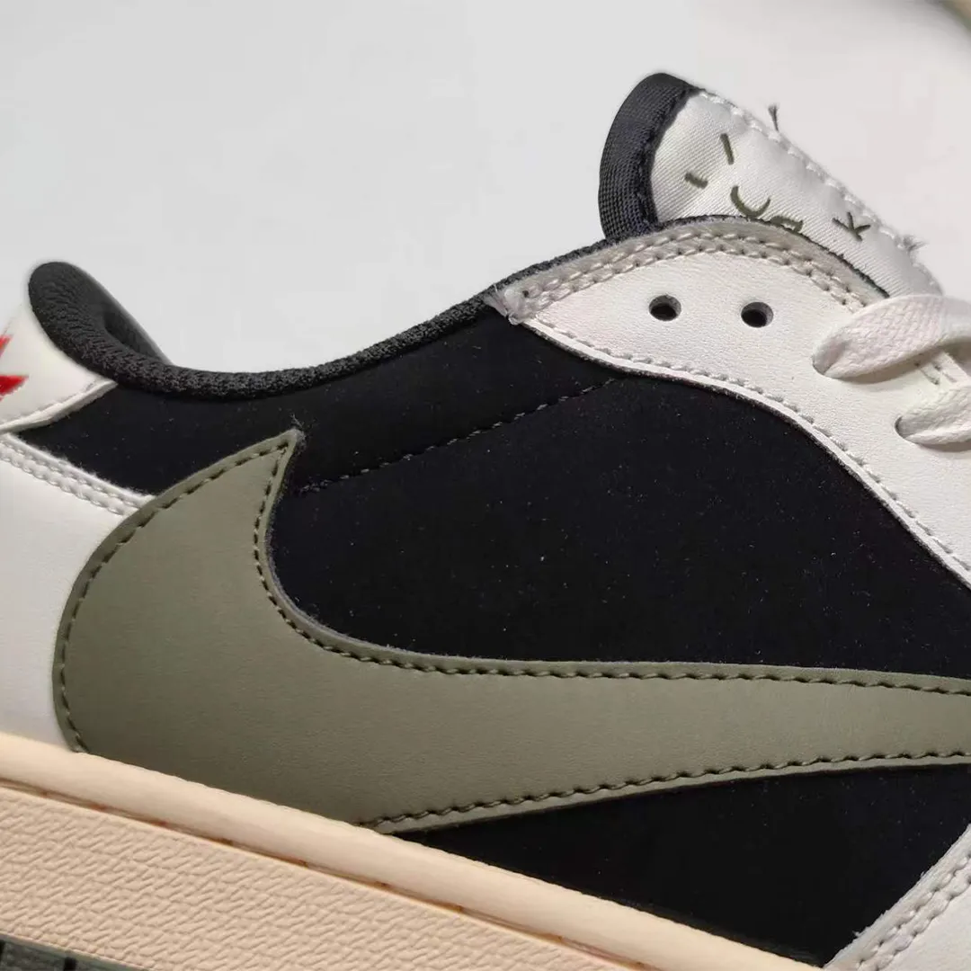 Travis Scott x AJ 1 Low OG Olive Shoes Sneakers – nk0002431