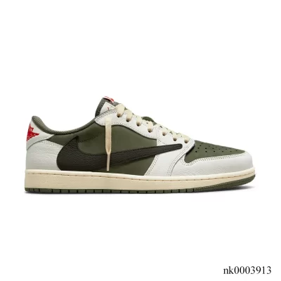 Travis Scott x AJ 1 Low Medium Olive Shoes Sneakers – nk0003913