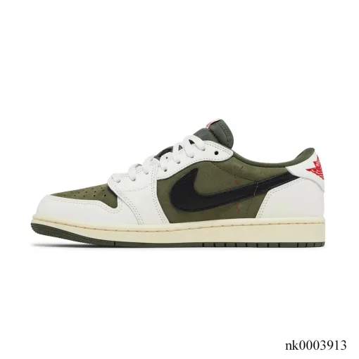 Travis Scott x AJ 1 Low Medium Olive Shoes Sneakers – nk0003913 - Image 2