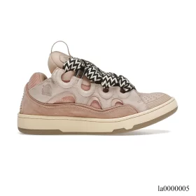 Lanvin Leather Curb Pink Shoes Sneakers - la0000005