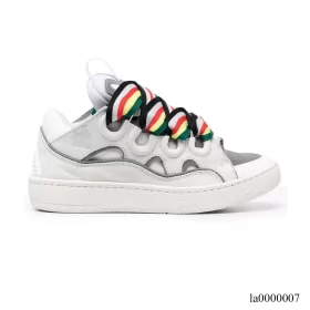 Lanvin Leather Curb White Multi Shoes Sneakers - la0000007