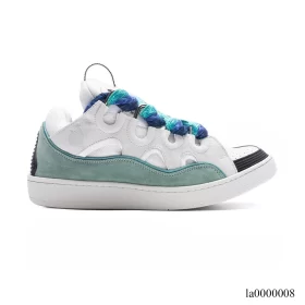 Lanvin Curb Sneaker White Blue Shoes Sneakers - la0000008