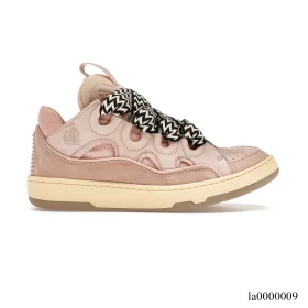 Lanvin Leather Curb Pink Gum Shoes Sneakers - la0000009
