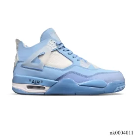 OW x AJ 4 Ice Blue Shoes Sneakers – nk0004011