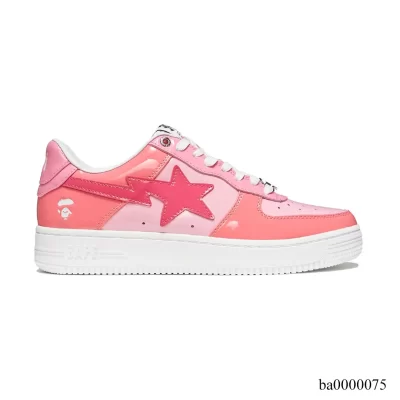 BAPE Sta Low Color Camo Combo Pink Shoes Sneakers - ba0000075