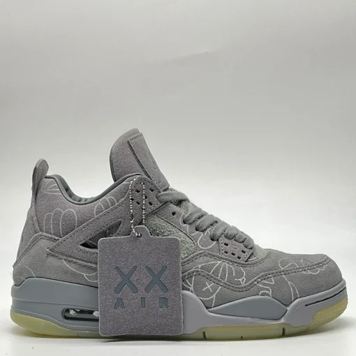 KAWS x AJ 4 Cool Grey Shoes Sneakers – nk0003104 - Image 4