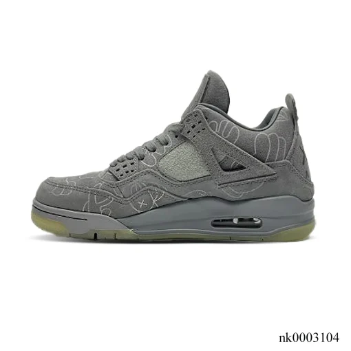 KAWS x AJ 4 Cool Grey Shoes Sneakers – nk0003104 - Image 2