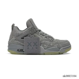 KAWS x AJ 4 Cool Grey Shoes Sneakers – nk0003104
