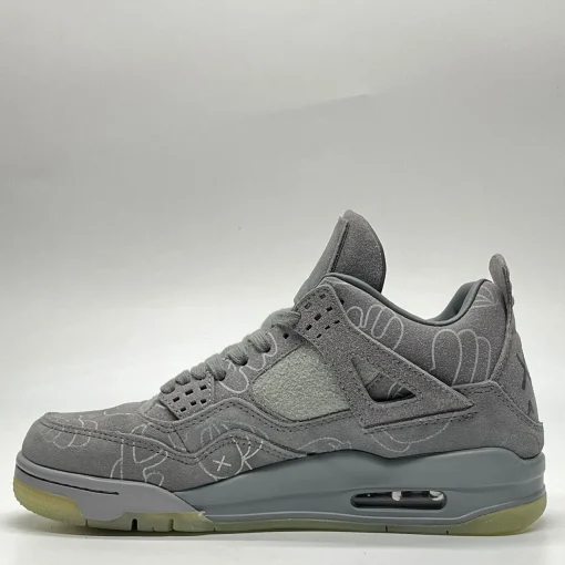 KAWS x AJ 4 Cool Grey Shoes Sneakers – nk0003104 - Image 10