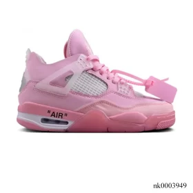 OW X AJ 4 Pink Shoes Sneakers - nk0003949