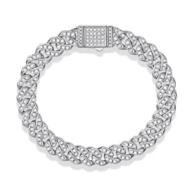 S925 Silver Moissanite Light Of Faith Luxurious Bracelet