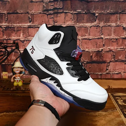 AJ 5 Paris Saint Germain F&F White Shoes Sneakers – nk0003554 - Image 3
