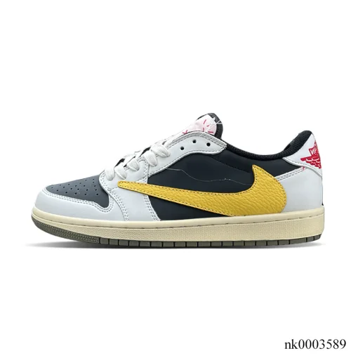 AJ 1 Low x Travis Scott Black & Yellow Shoes Sneakers - nk0003589 - Image 2