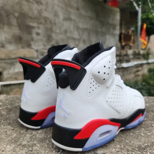 AJ 6 White/Fire Red 2025 Shoes Sneakers - nk0004065 - Image 8
